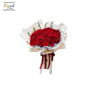 Buket Bunga Mawar Merah