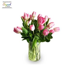 Vas Bunga Tulip Mewah