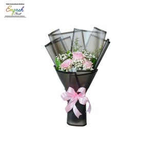 Buket Bunga Mawar Pink